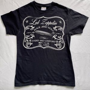 LED ZEPPELIN Rock and Roll Dazed and Confused Band T-Shirt Adult Sz S Festival T